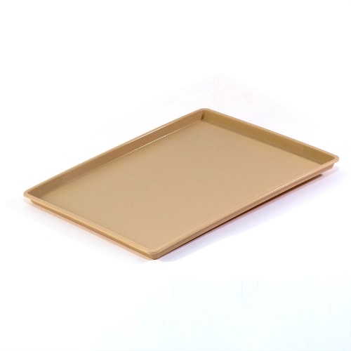 Essential Rectangular Tray with Square Corners, Beige